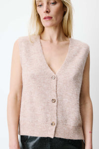 Grace & Mila Strickweste Nars beige