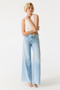 Cup of Joe Jeans Hazel light blue, wide fit, mid waist, helle Waschung