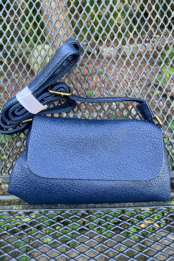 zaZa´z Umhängetasche navy, blau, unifarben, Schulterriemen, Polyurethan