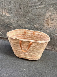 Espdrij große Korbtasche/Palmbasket short Handle nature