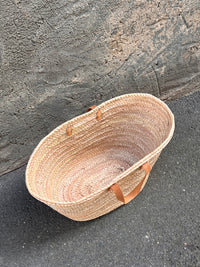 Espdrij kleine Korbtasche/Palmbasket short Handle nature