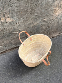 Espdrij große Korbtasche/Palmbasket short Handle nature