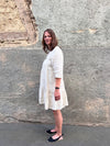 Diff Kleid Sven Leinen in  sand