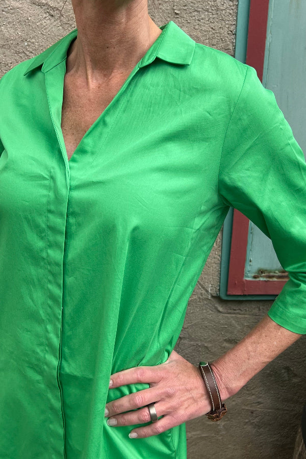 Milano Hemdblusenkleid apple/grün