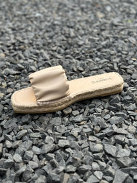 Espadrij Pantolette Carree Ruffle beige