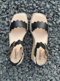 Espadrij Sandalen Lyon High schwarz
