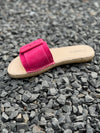 Espadirj Belfert Mono pink, Sandalette, Veloursleder