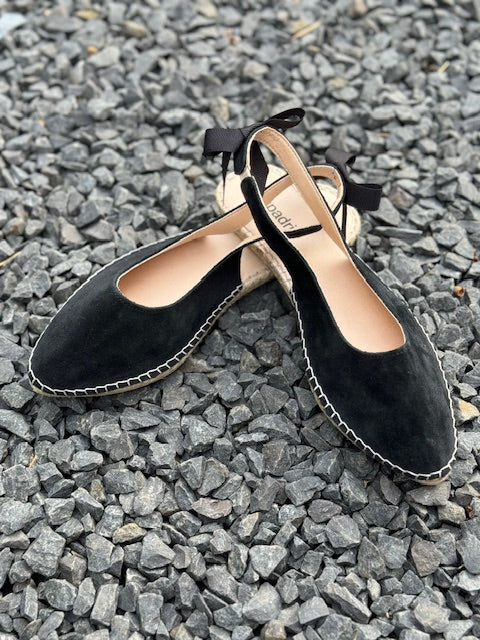 Espadrij Bastille noir, Pumps, schwarz