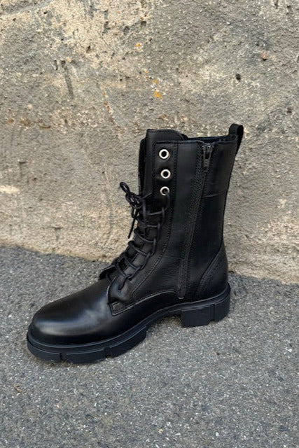 Post XChange, Lederboots, Gummisohle, Profil, Reißverschlss, Schnürsenkel
