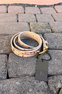Luca Kayz Gürtel Croco beige