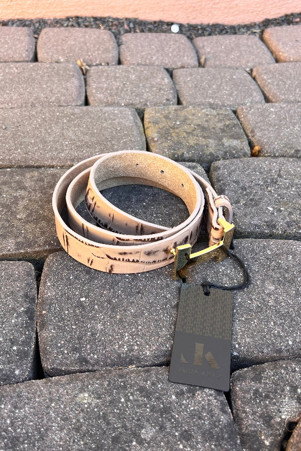 Luca Kayz Gürtel Croco beige