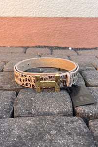 Luca Kayz Gürtel Croco beige