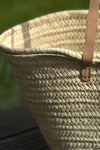 Espdrij große Korbtasche/Palmbasket Long Handle nature