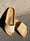 Espadrij Pantolette Copine Velours beige fonce