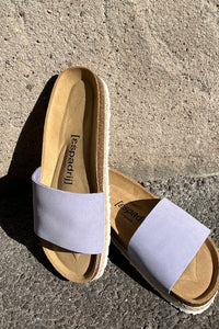 Espadrij Pantolette Copine Velours lavande