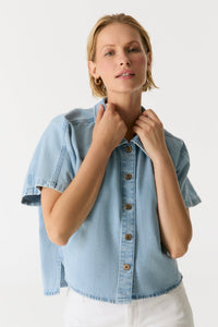 Cup of Joe Jeanshemd Jennifer light blue