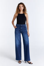 Cup of Joe Jeans Lulu, dark blue, dunkle Waschung, wide leg, high waist