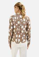 Milano Bluse camel print