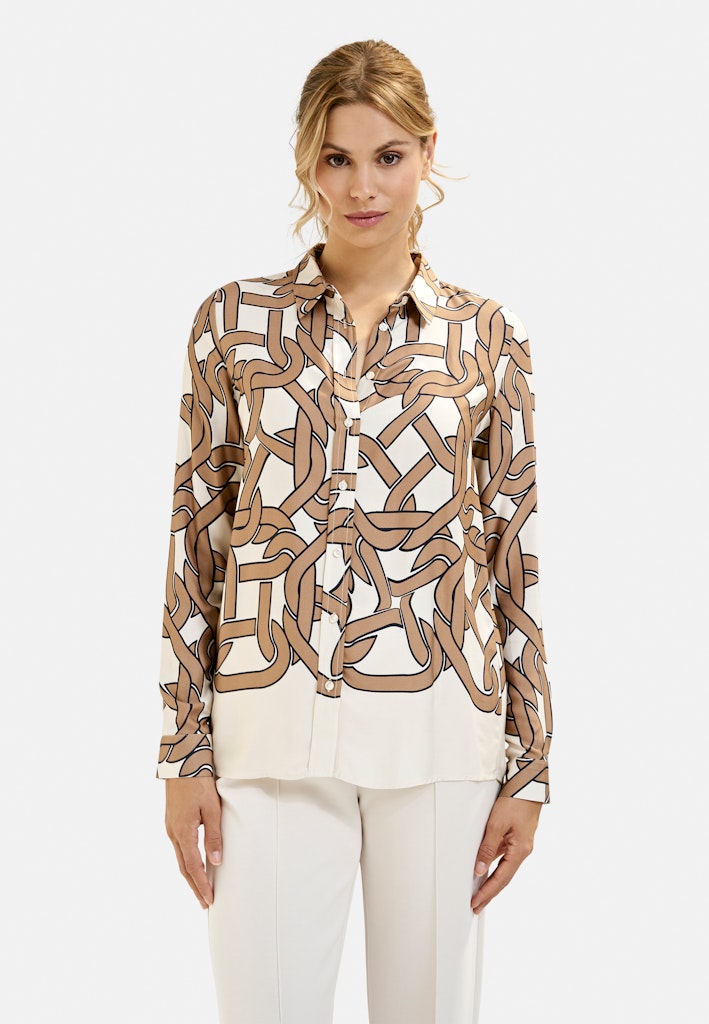 Milano Bluse camel print