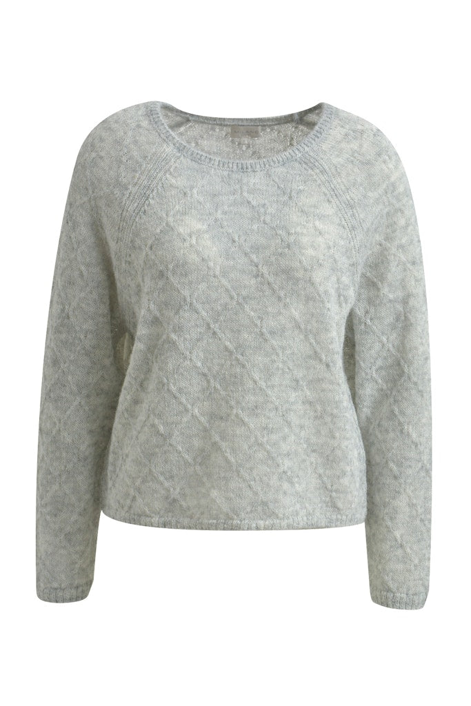 Milano Strickpullover, Wollpullover, hellgrau, light grey