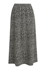 Milano Rock, black print, schwarz-grau, wadenlang, a-shape