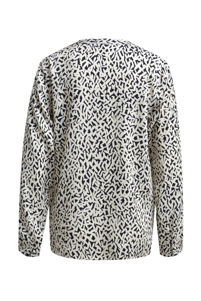 Milano Bluse black print