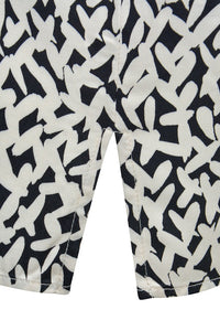 Milano Bluse black print