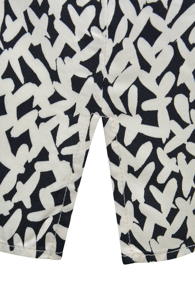Milano Bluse black print