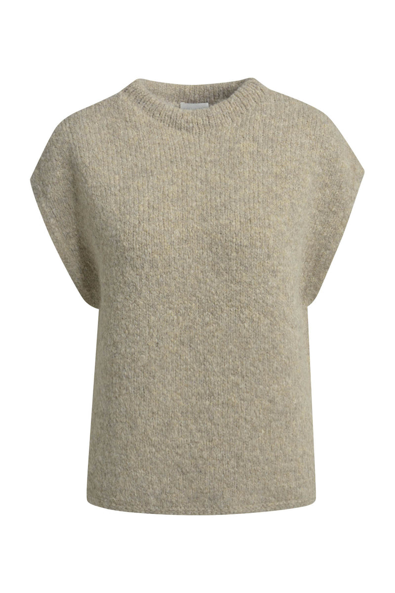 Milano Pullunder cream, mit Wool und Alpaka, ärmellos