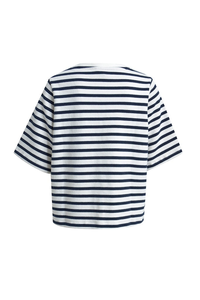 Milano Sweatshirt gestreift navy print
