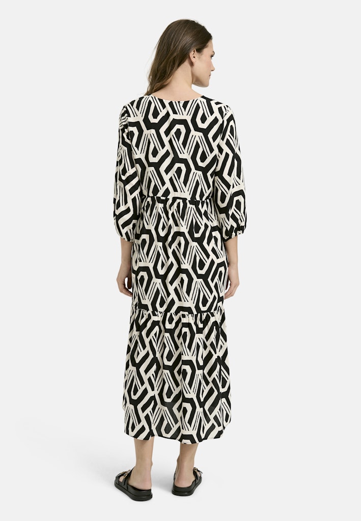 Milano Maxikleid black print