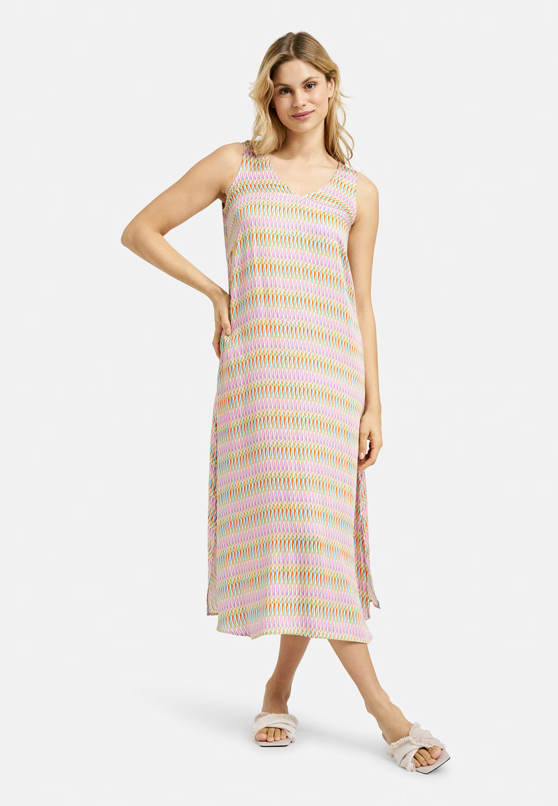 Milano Kleid, regular fit, lang. ohne Ärmel, Pastelltöne
