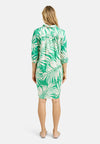 Milano Hemdblusenkleid mit Print grün