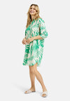 Milano Hemdblusenkleid mit Print grün