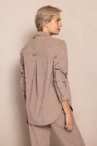 Zhrill Cordbluse Tjura taupe
