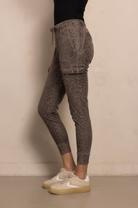 Zhrill Cargohose Daisey Leoprint brown