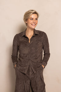 Zhrill, Bluse, Hemdbluse, Hemd, Faye, brown, braun