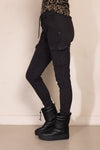 Zhrill Cargohose Daisey Striped schwarz