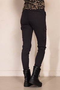 Zhrill Cargohose Daisey Striped schwarz