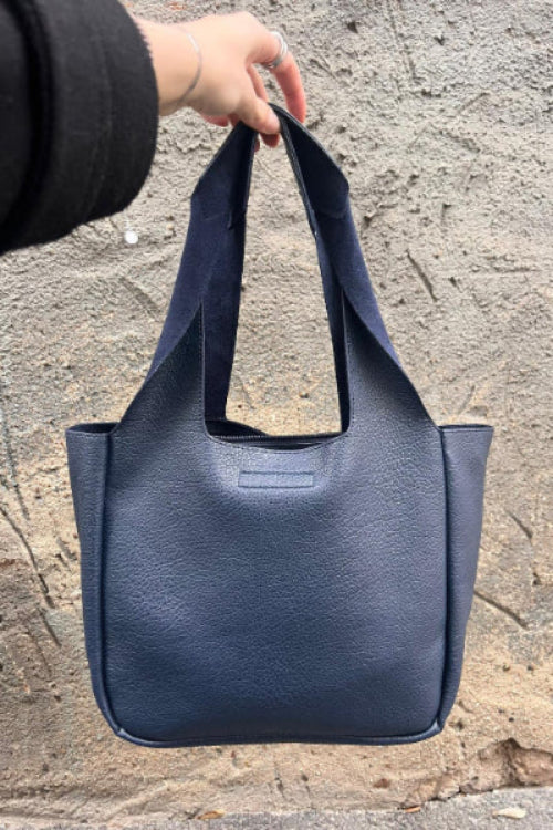zaZa´z Handtasche dunkelblau, blau, navy, Reißverschluss, Innentasche