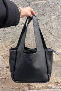 zaZa´z Handtasche schwarz, black, Reißverschluss, Innentasche