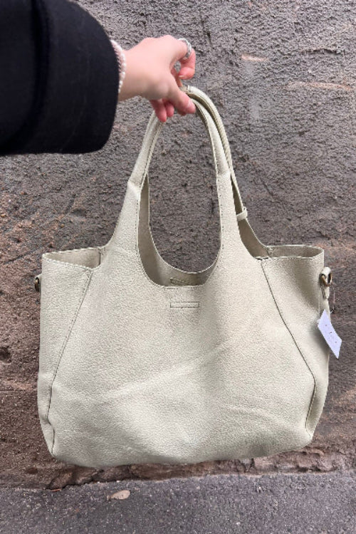 zaZa´z Shopper mintgrün, Innentasche, Druckknopf, Portemonnaie