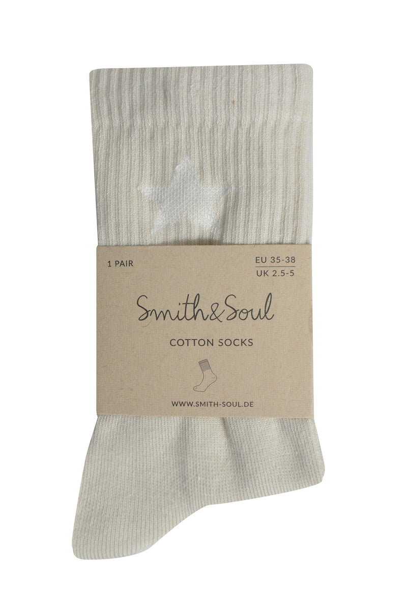 Smith & Soul Socken mit Stern beige