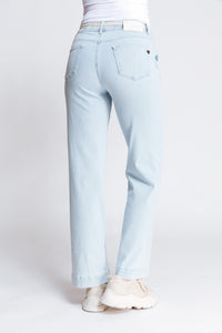 Zhrilll Jeans in hellblau mit weitem Bein