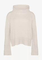 Comma Rollkragenpullover beige stone