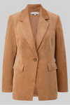 Comma Blazer, milk coffee, Reverskragen, Knopf, Klappentaschen, unifarben
