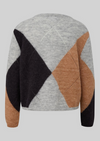 Comma Strickpullover placed argyle knit