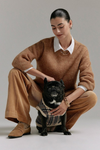 Comma Strickpullover milk coffee