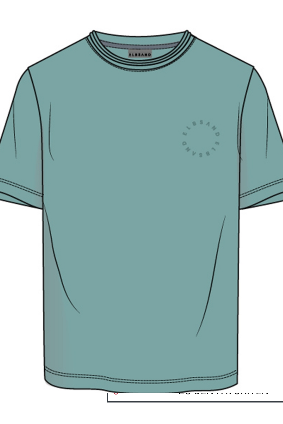 Elbsand Men T-Shirt Pave ocean wave