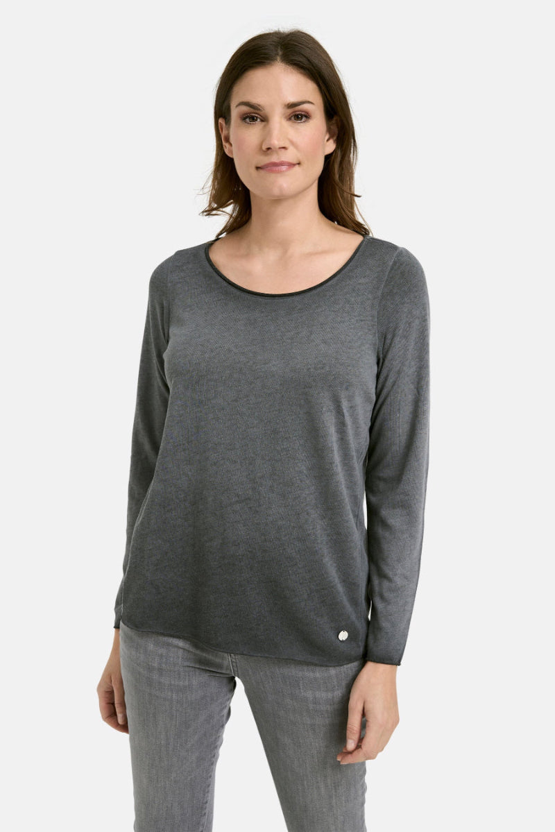 Smith & Soul Longsleeve anthracite, dunkelgrau, Langarmshirt, Rundhalsausschnitt